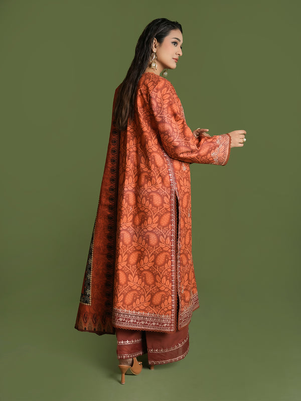 EMBROIDERED-3PC SLUB KHADDAR-VM358