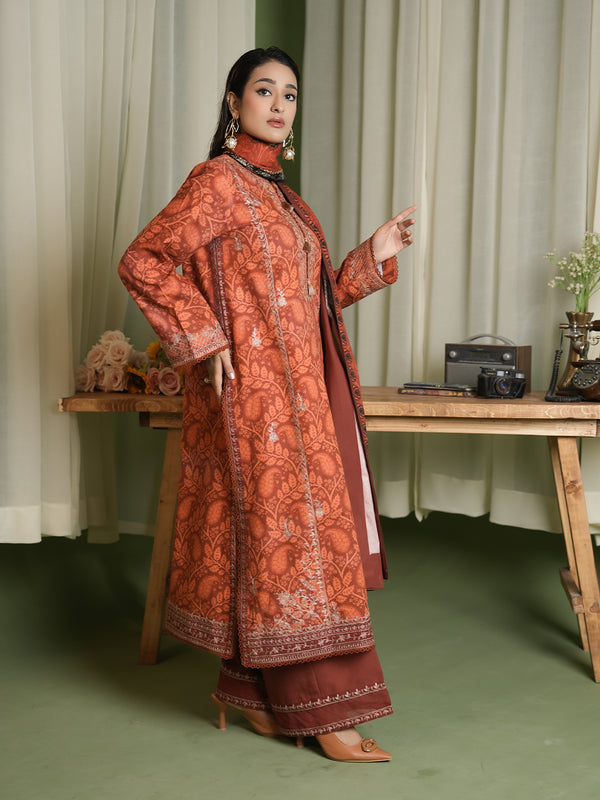 EMBROIDERED-3PC SLUB KHADDAR-VM358