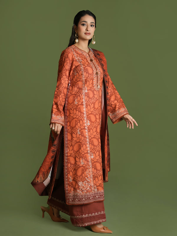 EMBROIDERED-3PC SLUB KHADDAR-VM358