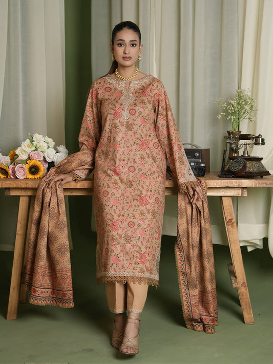 EMBROIDERED-3PC SLUB KHADDAR-VM359