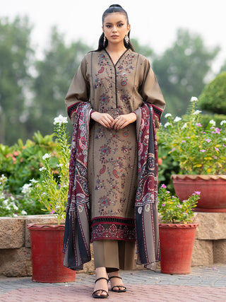 3PC -EMBROIDERED DHANAK SUIT-VM1304