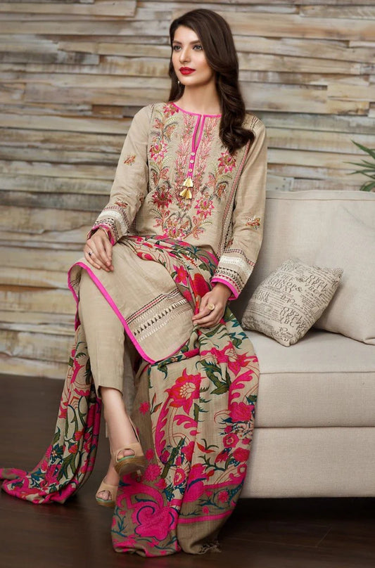 KHAADI-3PC LAWN-VM232