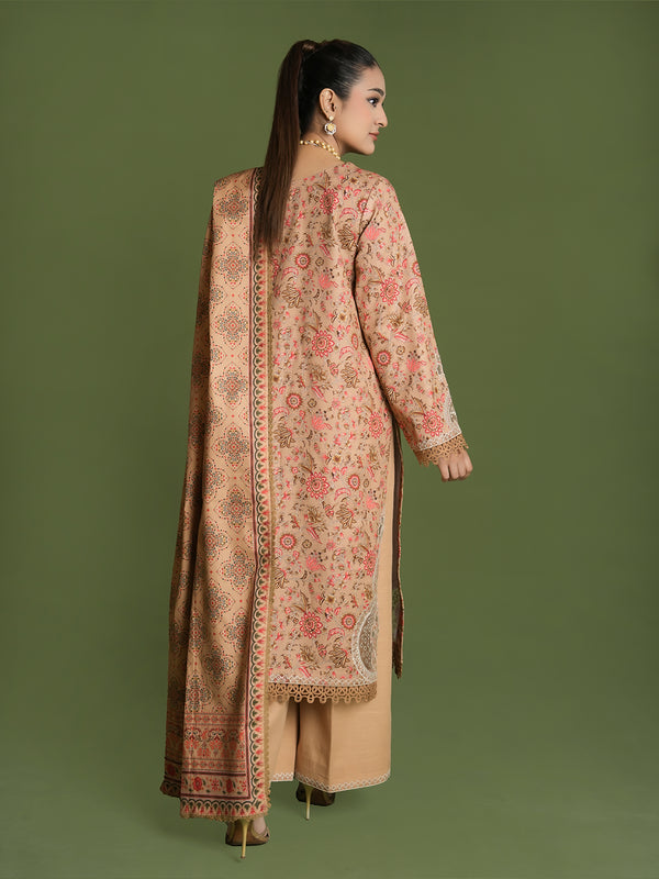 EMBROIDERED-3PC SLUB KHADDAR-VM359