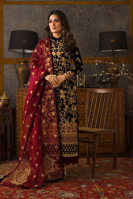 ZAINAB CHOTTANI-3PC SHAMOZ SILK-VM39