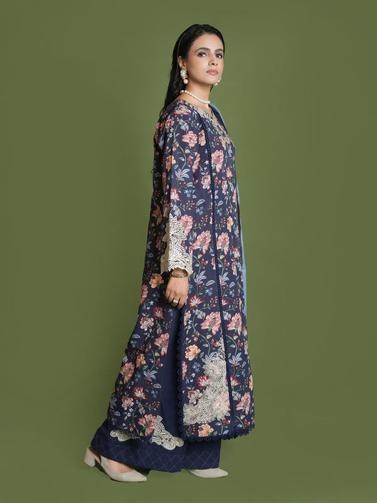 EMBROIDERED-3PC SLUB KHADDAR-VM355