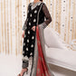 MALIHA KAMAL-3PC SILK & CHIFFON-VM366