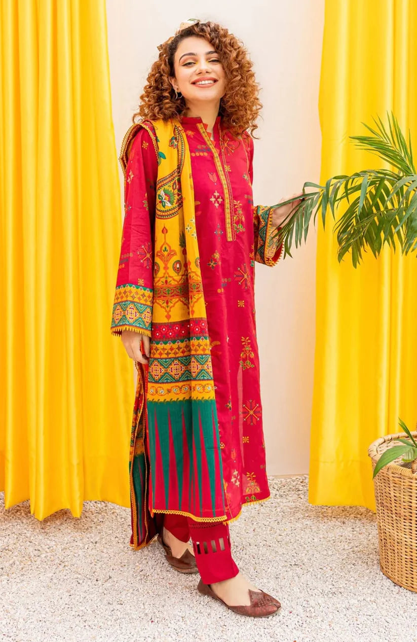 BATIK-3PC LAWN - VM149