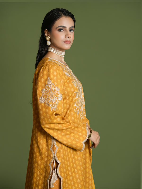 EMBROIDERED-3PC SLUB KHADDAR-VM357