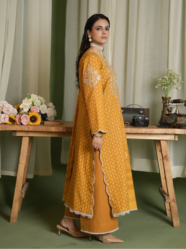 EMBROIDERED-3PC SLUB KHADDAR-VM357