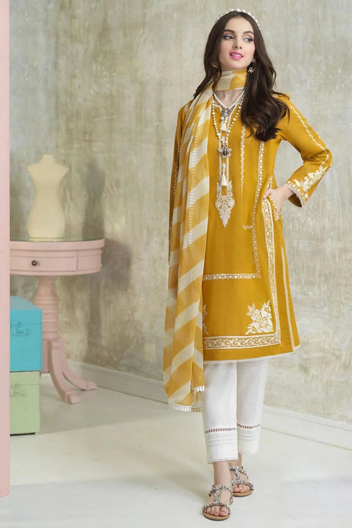 ASIM JOFA-3PC LAWN - VM217