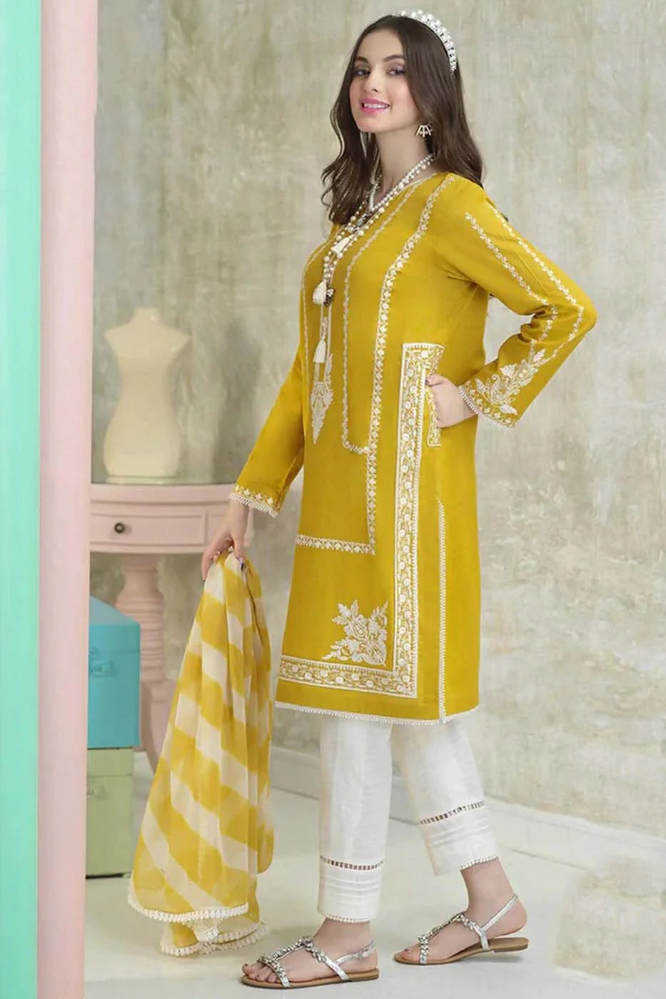 ASIM JOFA-3PC LAWN - VM217