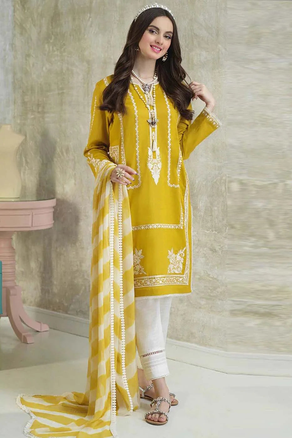 ASIM JOFA-3PC LAWN - VM217