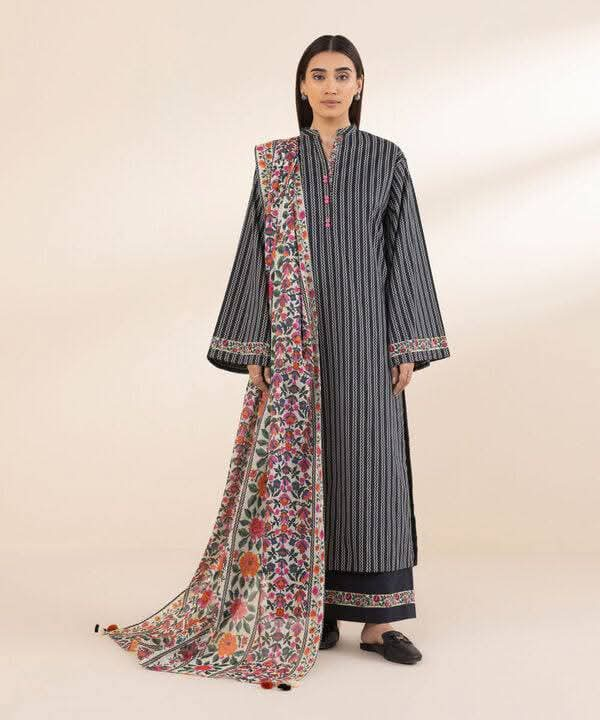 3 Piece Unstitched Printed Lawn Suit | SPR-2616-B