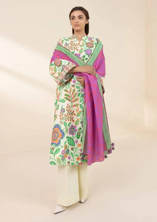 3 Piece Unstitched Printed Lawn Suit | SPR-2615-B