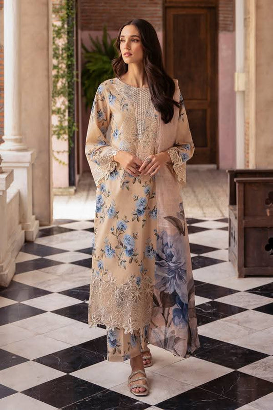 3 Piece Unstitched Printed Lawn Suit | IZK-2418-A