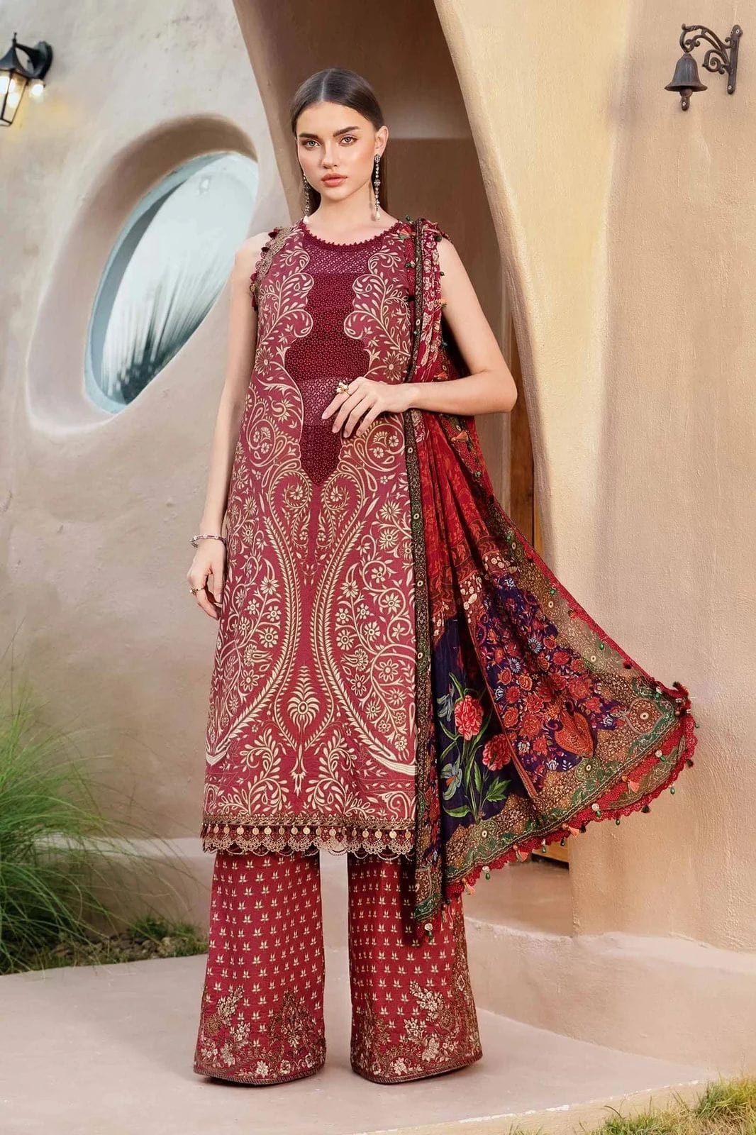 3 Piece Printed Lawn Suit | MPS-2510-A