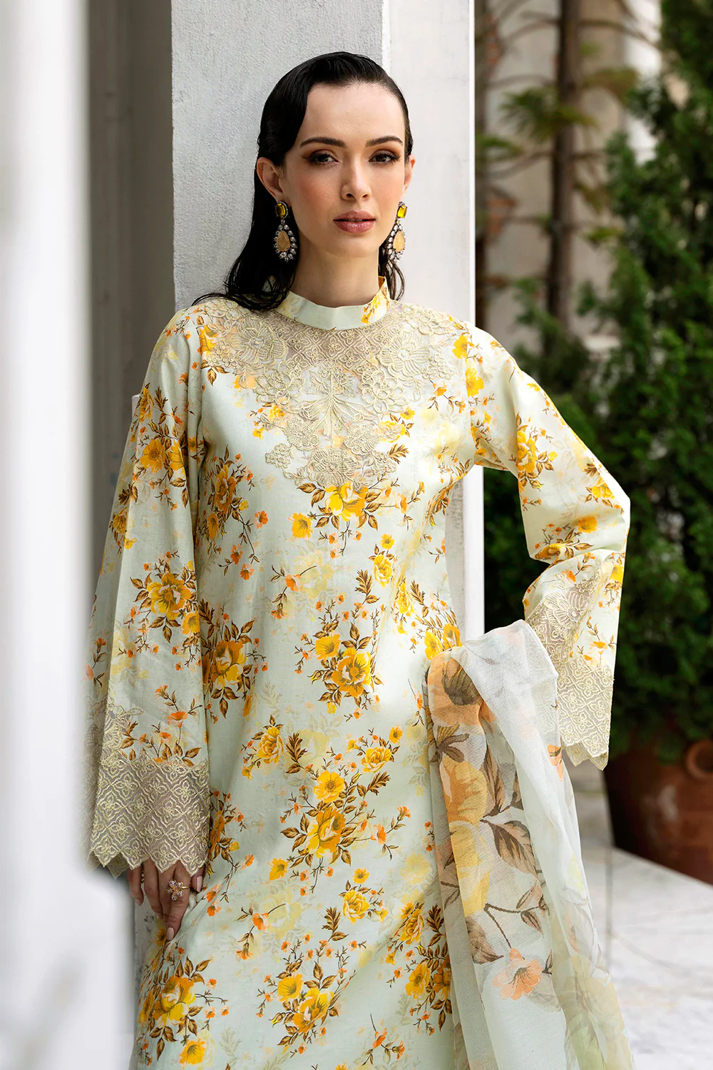 3 Piece Unstitched Printed Lawn Suit | IZK-2413-A