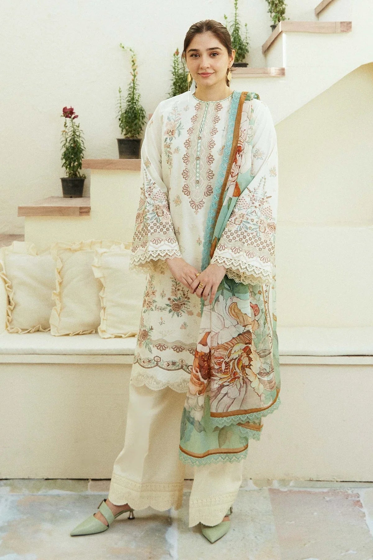 ZARA SHAHJAHAN-3PC LAWN-VM237